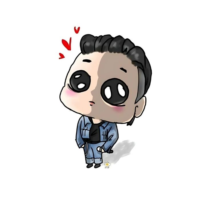 ảnh Sơn Tùng chibi phiên bản học sinh