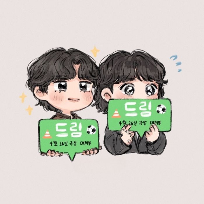 ảnh Vkook chibi 3d style