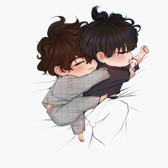 ảnh Vkook chibi cute style