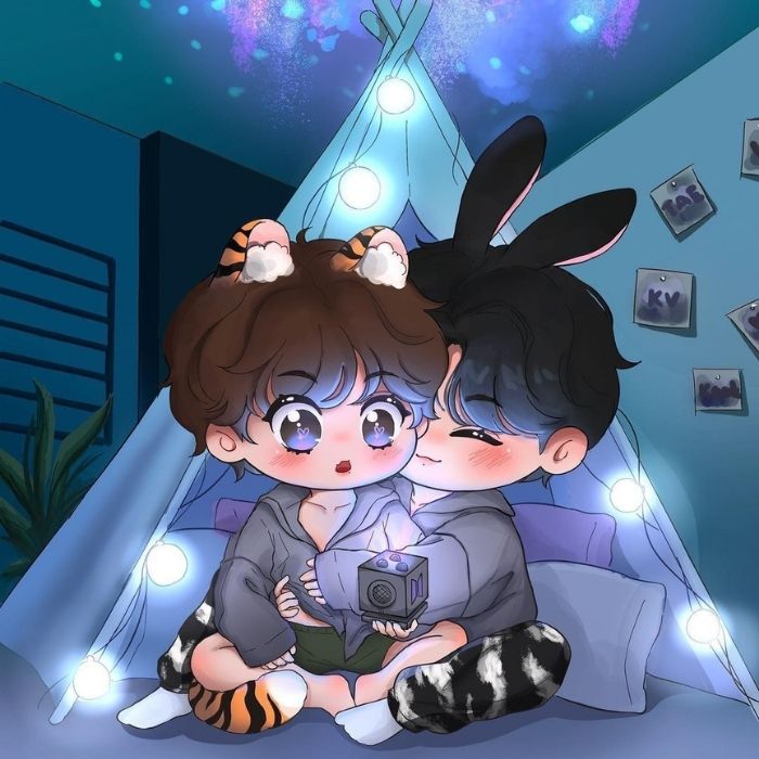 ảnh Vkook chibi full hd