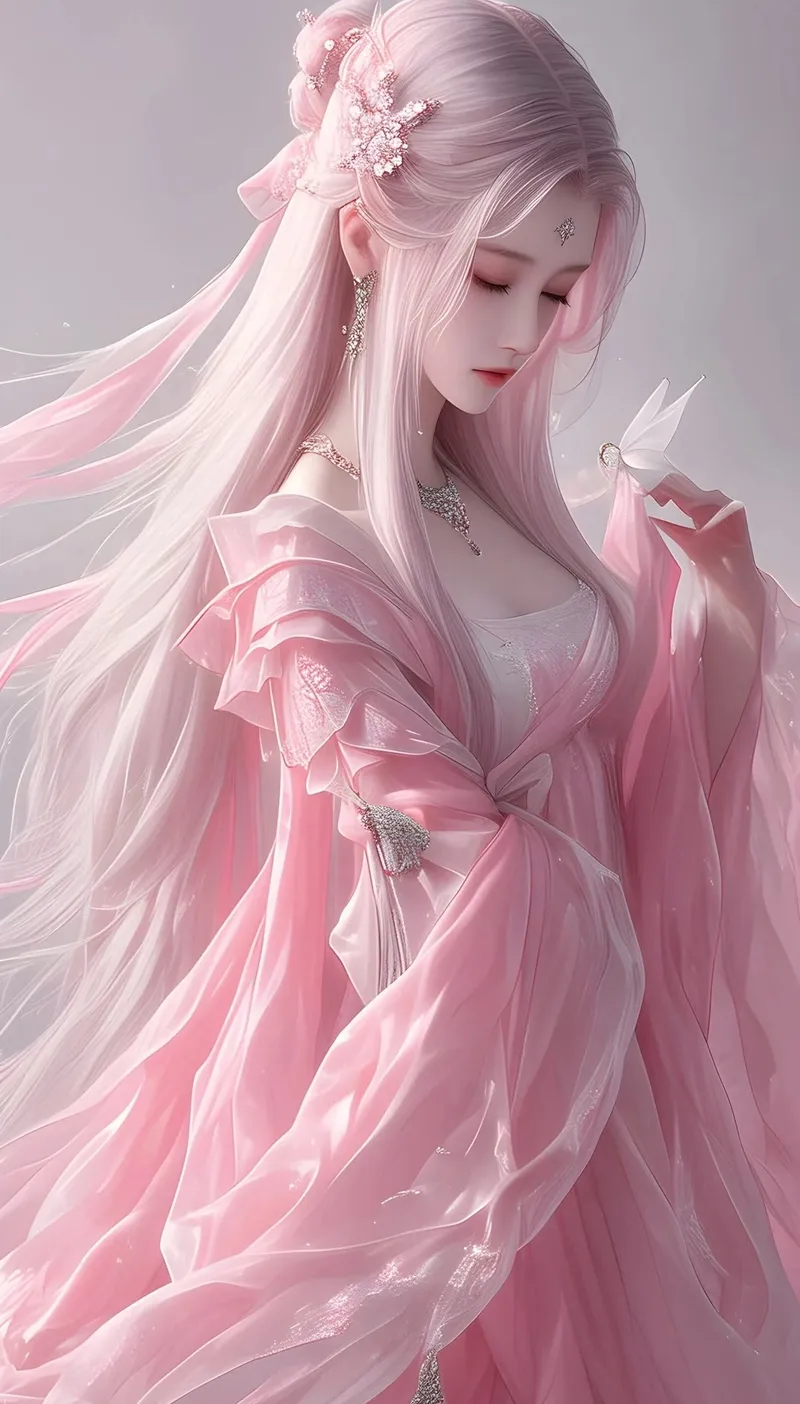 ảnh anime màu hồng 19