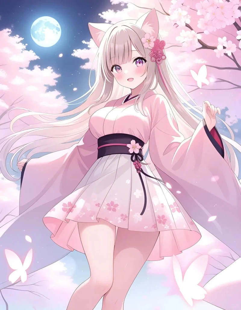 ảnh anime màu hồng 21