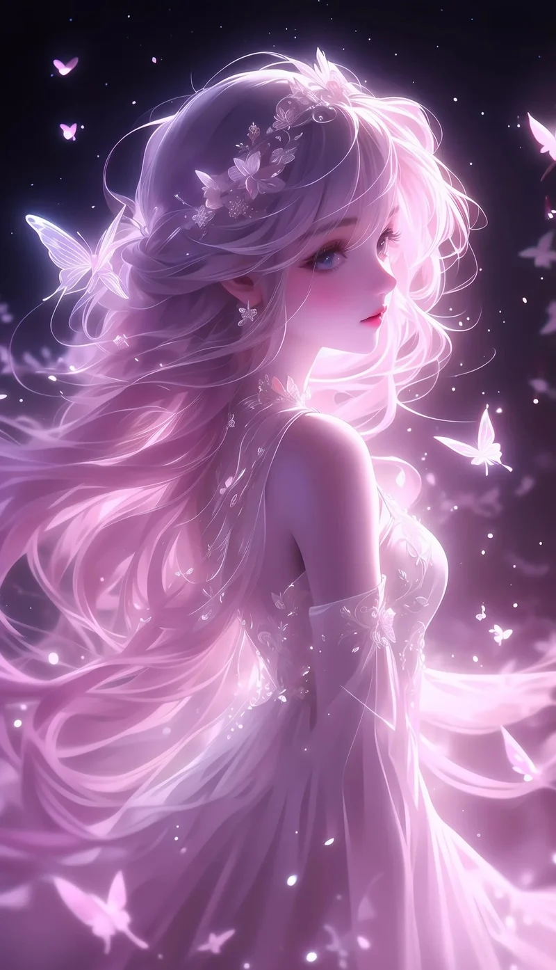 ảnh anime màu hồng 24