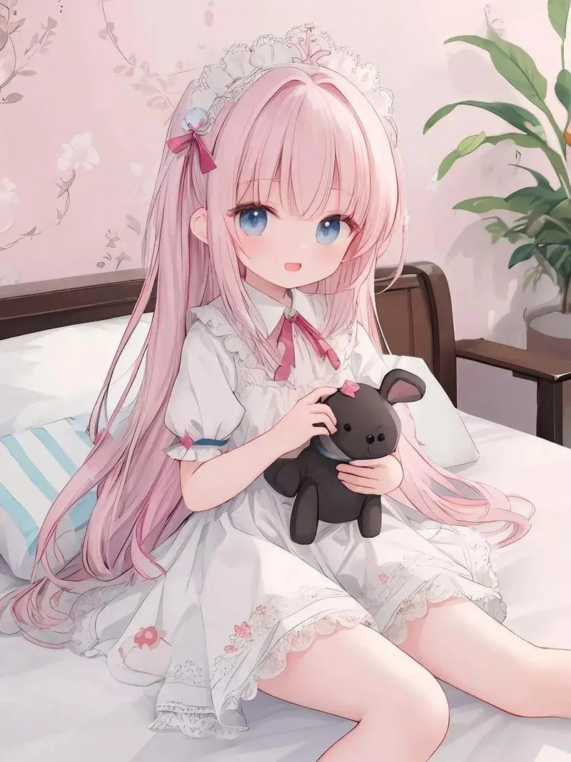 ảnh anime màu hồng 25