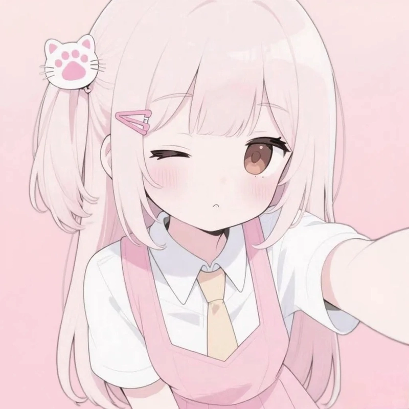 ảnh anime màu hồng 31