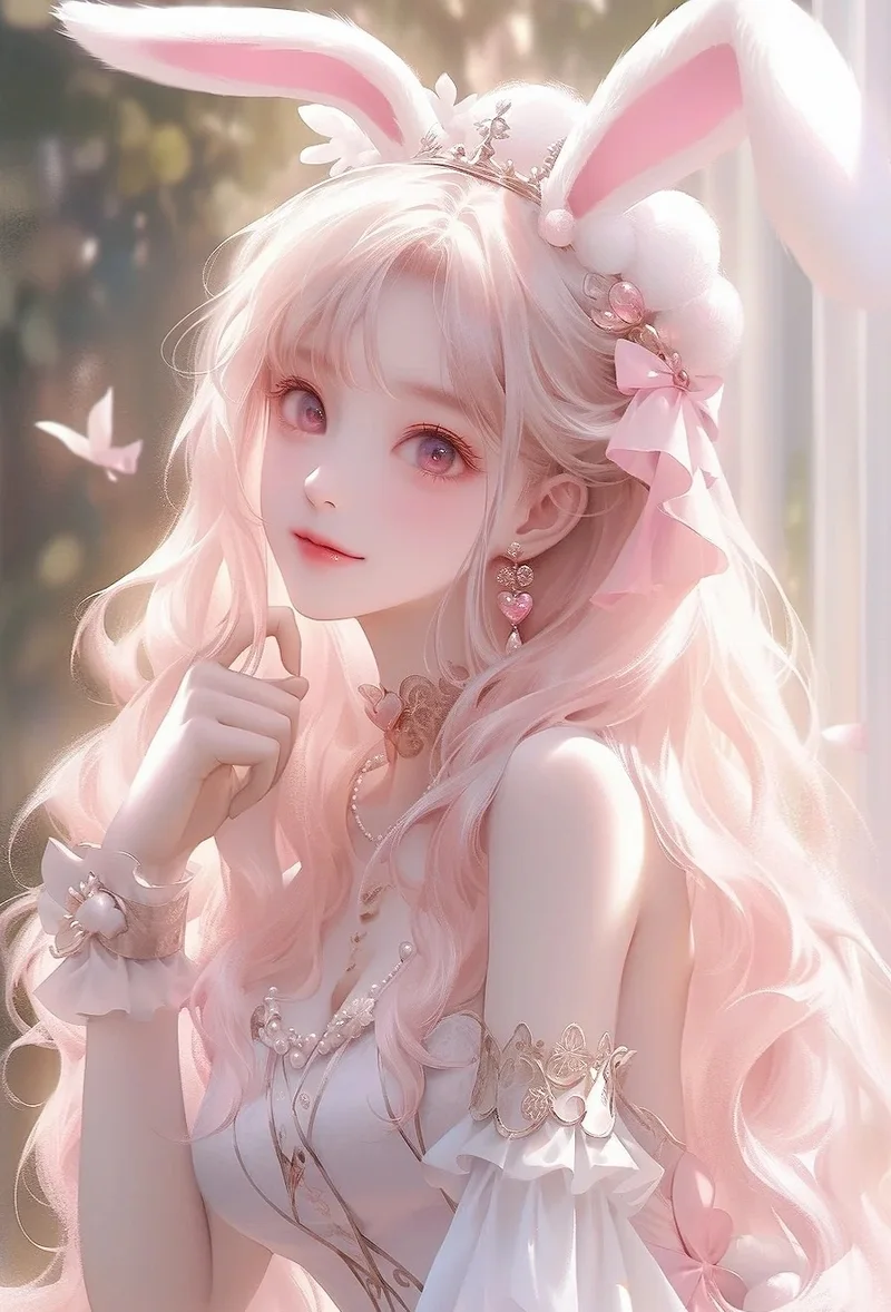 ảnh anime màu hồng 35