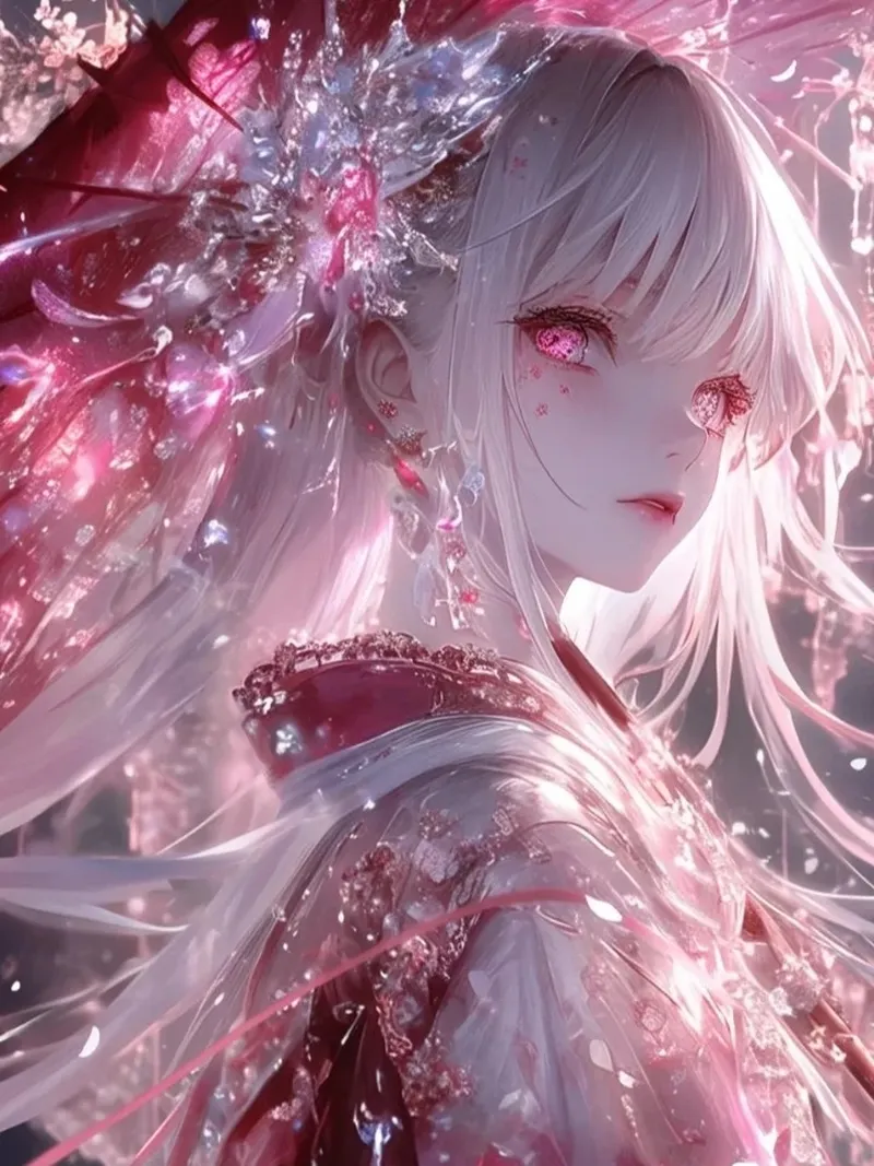 ảnh anime màu hồng 36