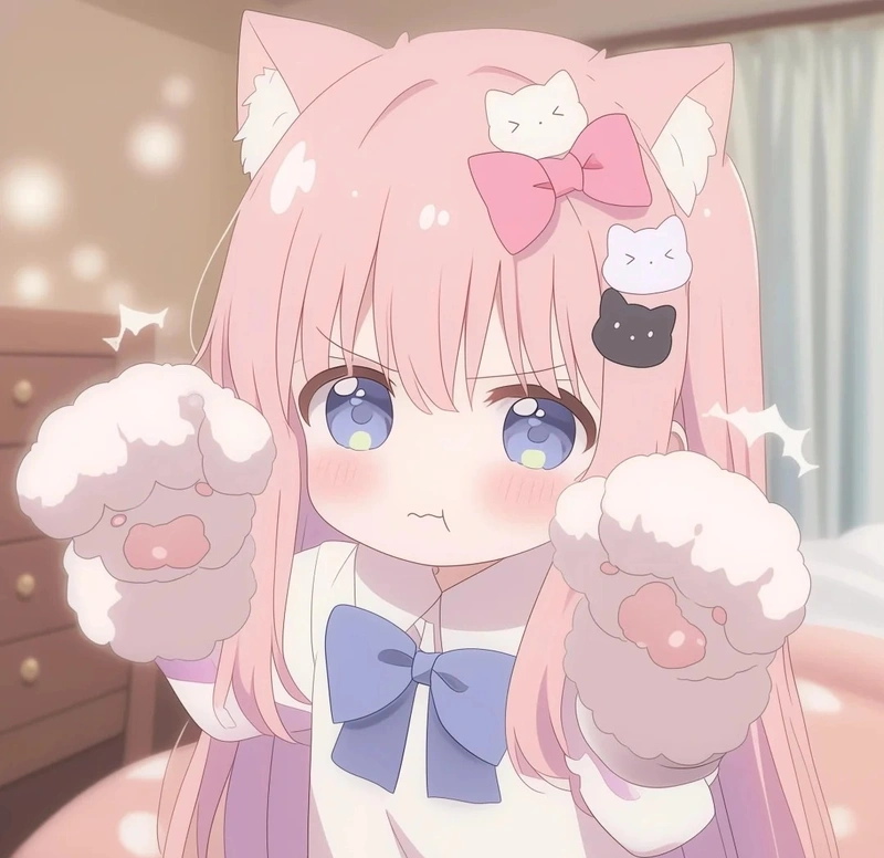 ảnh anime màu hồng 40