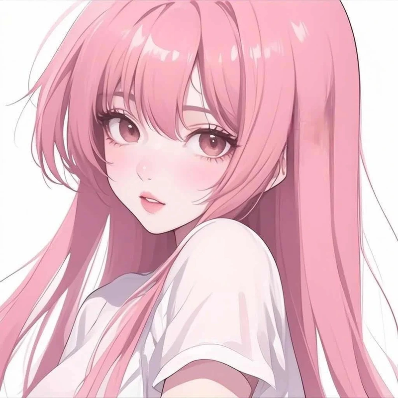 ảnh anime màu hồng 45