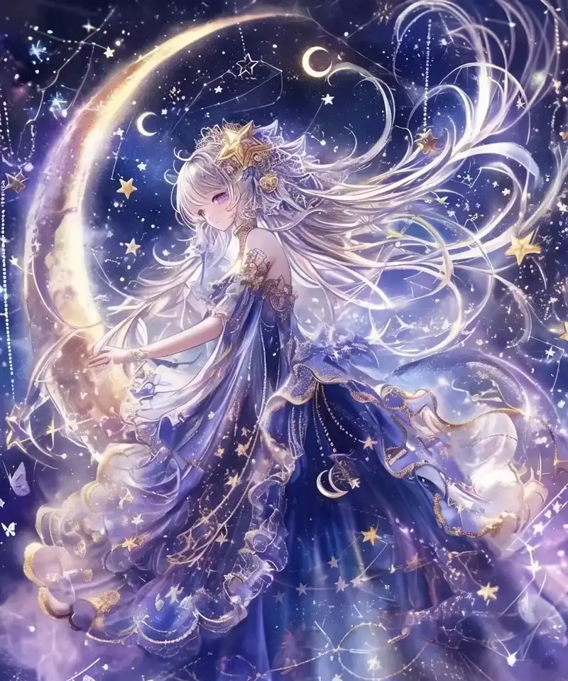 ảnh anime màu tím 11