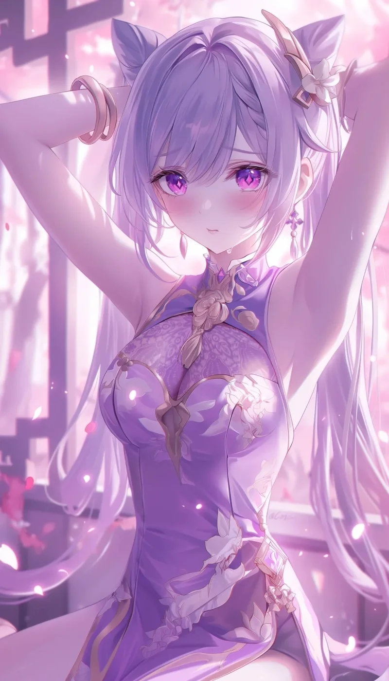 ảnh anime màu tím 16