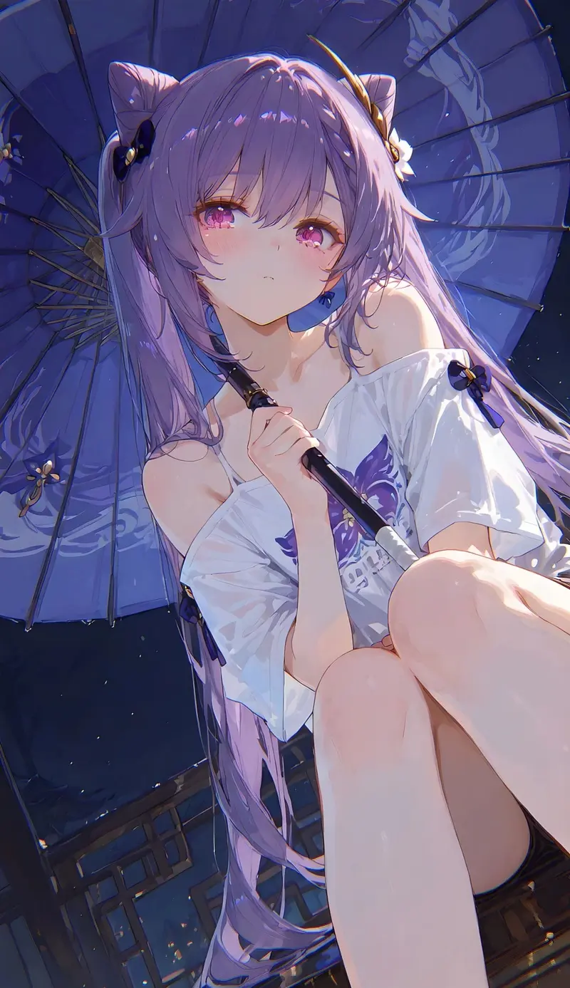 ảnh anime màu tím 2