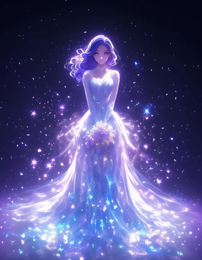 ảnh anime màu tím 42