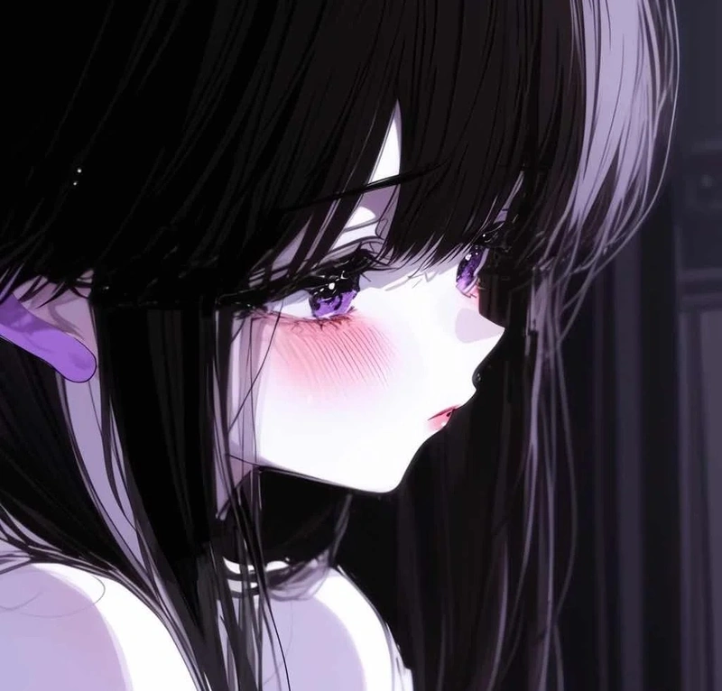 ảnh anime màu tím 43