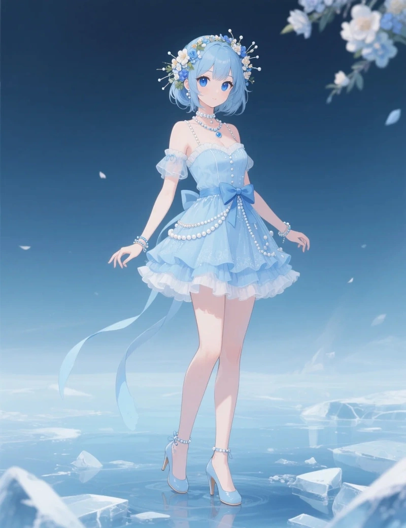 ảnh anime màu xanh dương 11