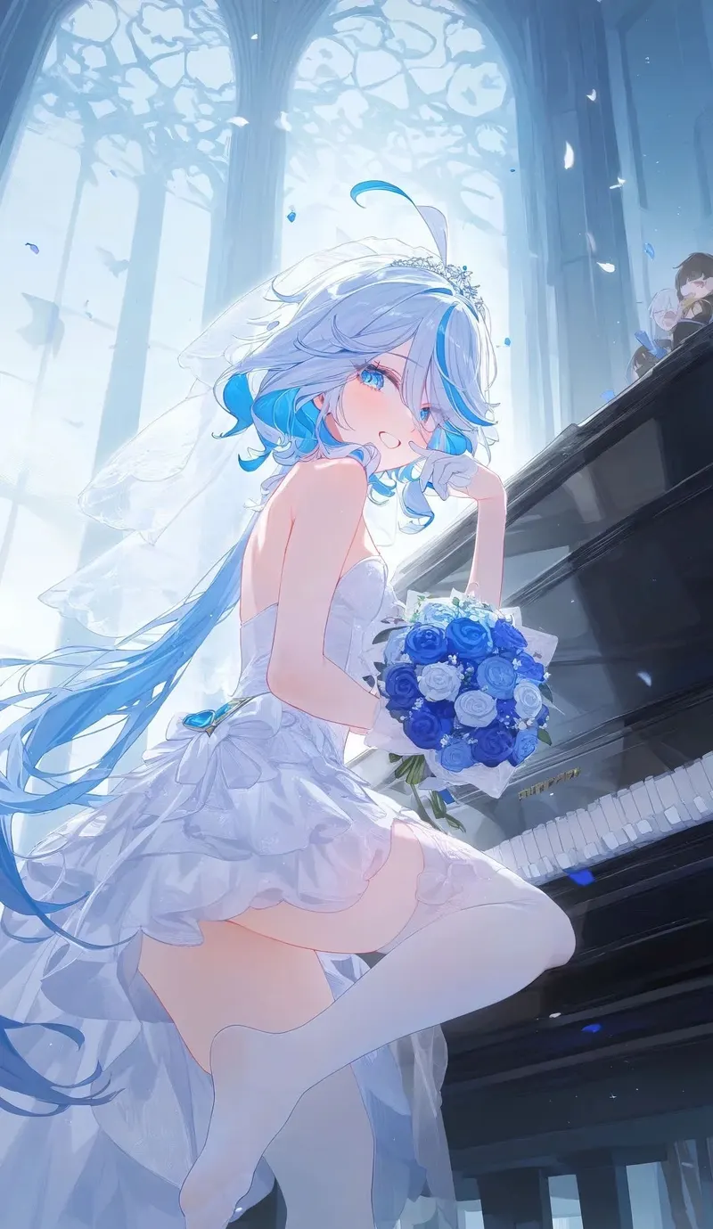 ảnh anime màu xanh dương 16