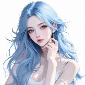 ảnh anime màu xanh dương 19