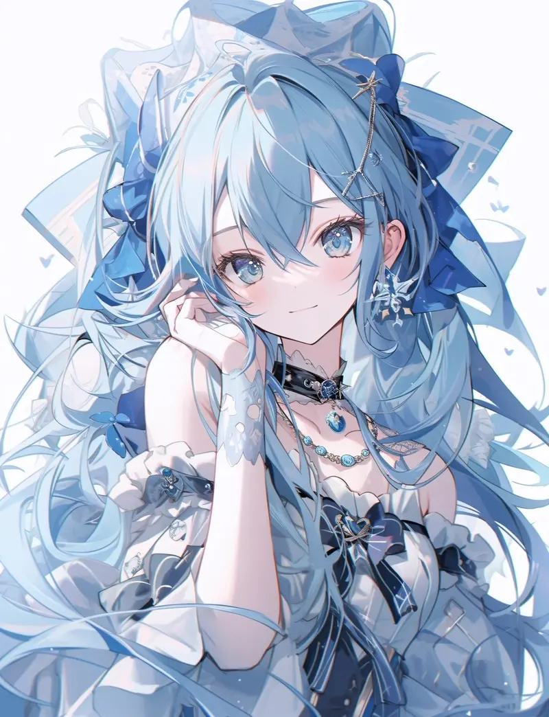 ảnh anime màu xanh dương 2