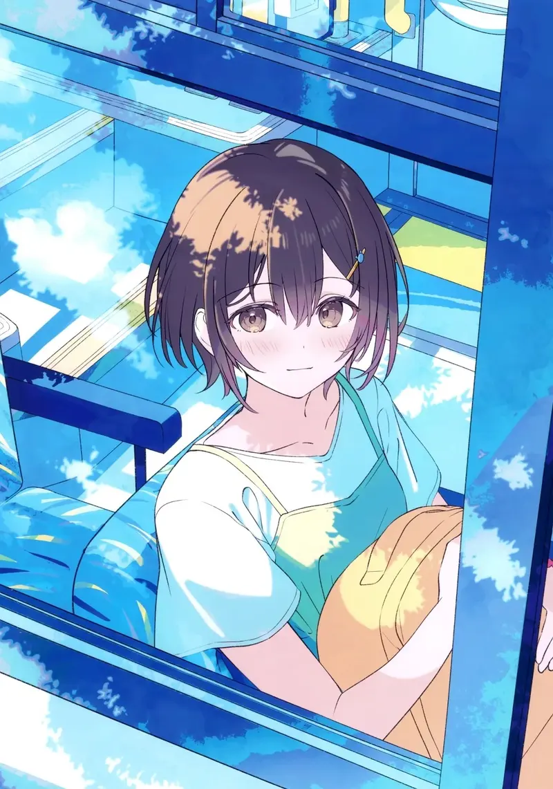 ảnh anime màu xanh dương 20