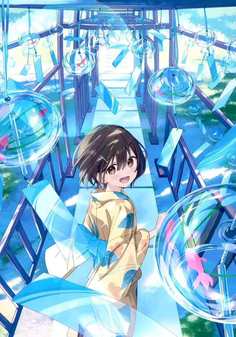 ảnh anime màu xanh dương 22