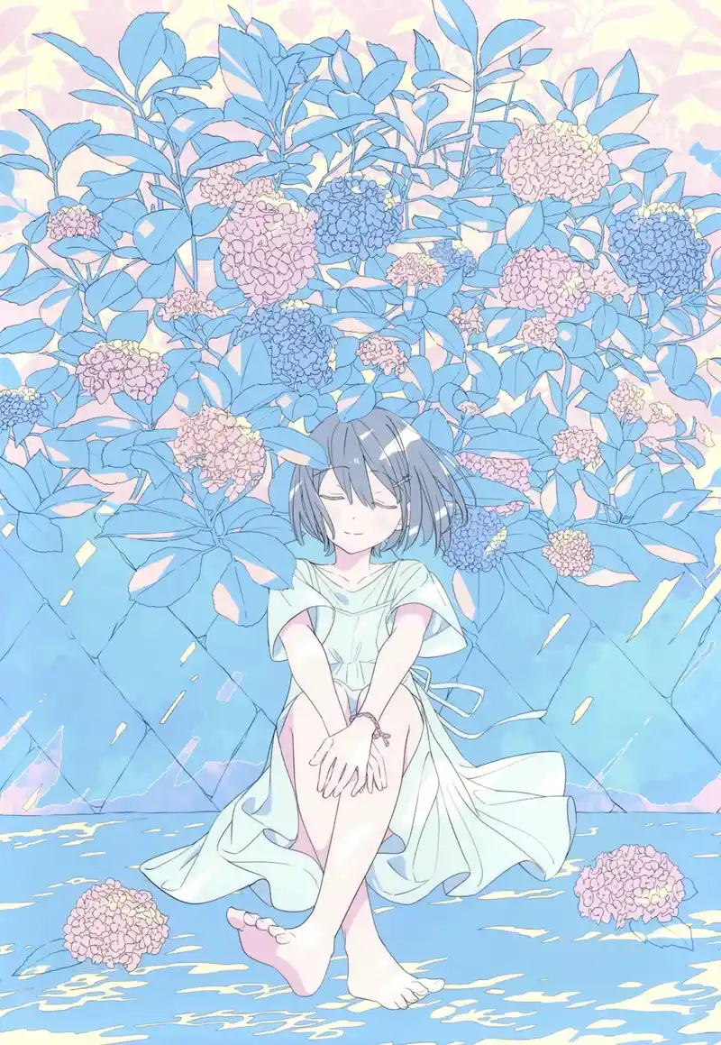 ảnh anime màu xanh dương 25