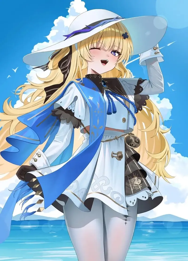 ảnh anime màu xanh dương 26