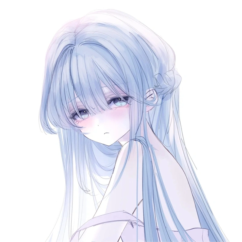 ảnh anime màu xanh dương 6