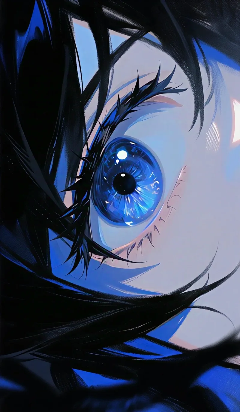 ảnh anime màu xanh dương 8