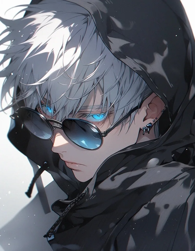 ảnh anime nam tóc trắng 12