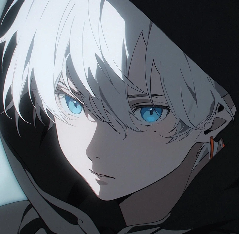 ảnh anime nam tóc trắng 42