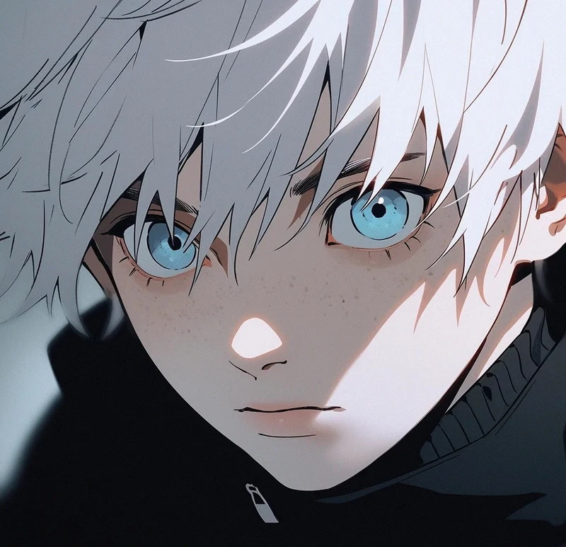 ảnh anime nam tóc trắng 43