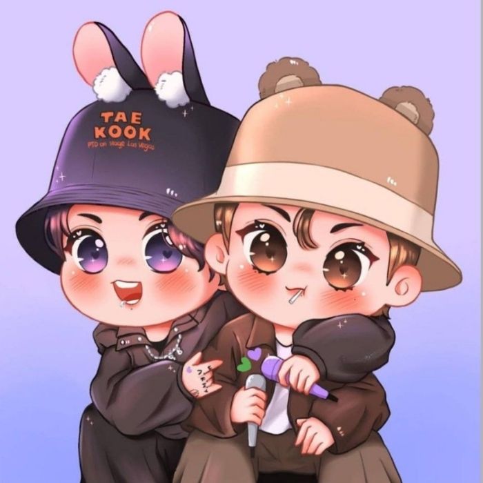 ảnh chibi Vkook cực đẹp