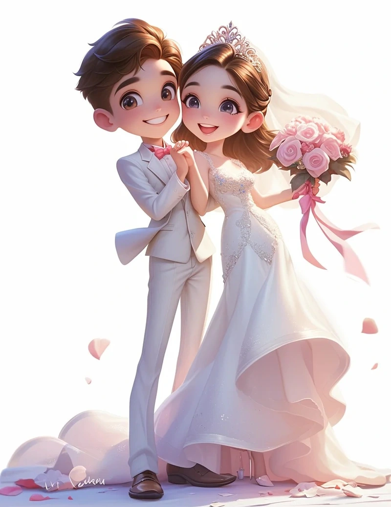ảnh cô dâu chú rể anime 18