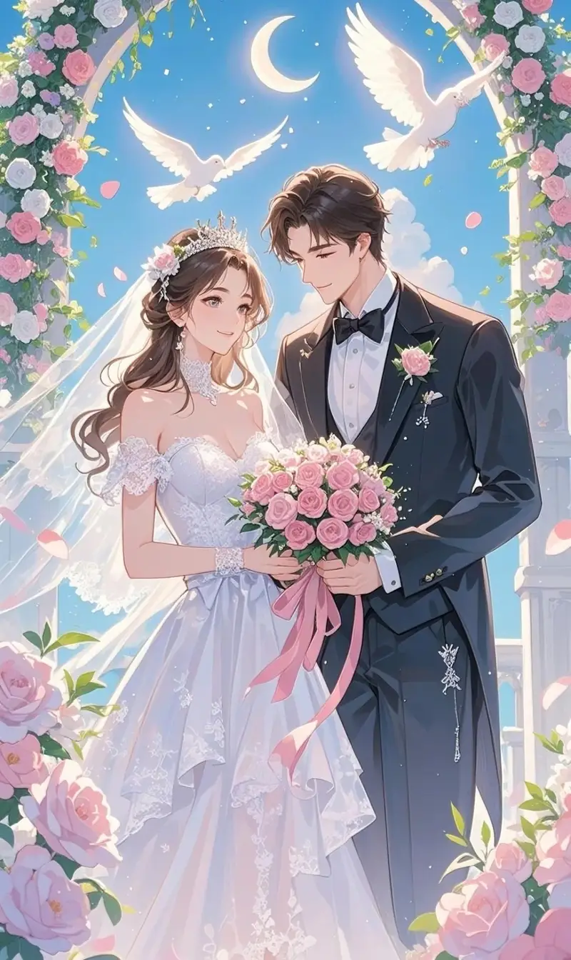 ảnh cô dâu chú rể anime 2
