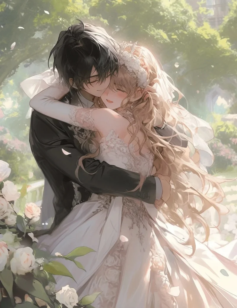 ảnh cô dâu chú rể anime 22