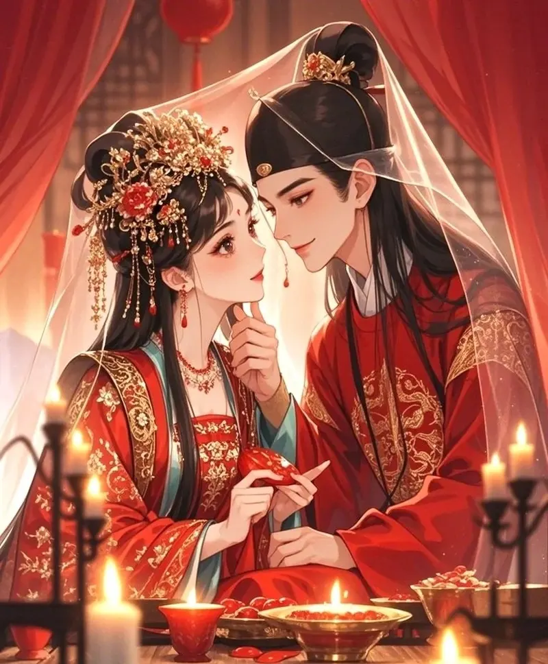 ảnh cô dâu chú rể anime 27