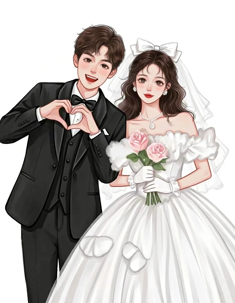 ảnh cưới anime 1