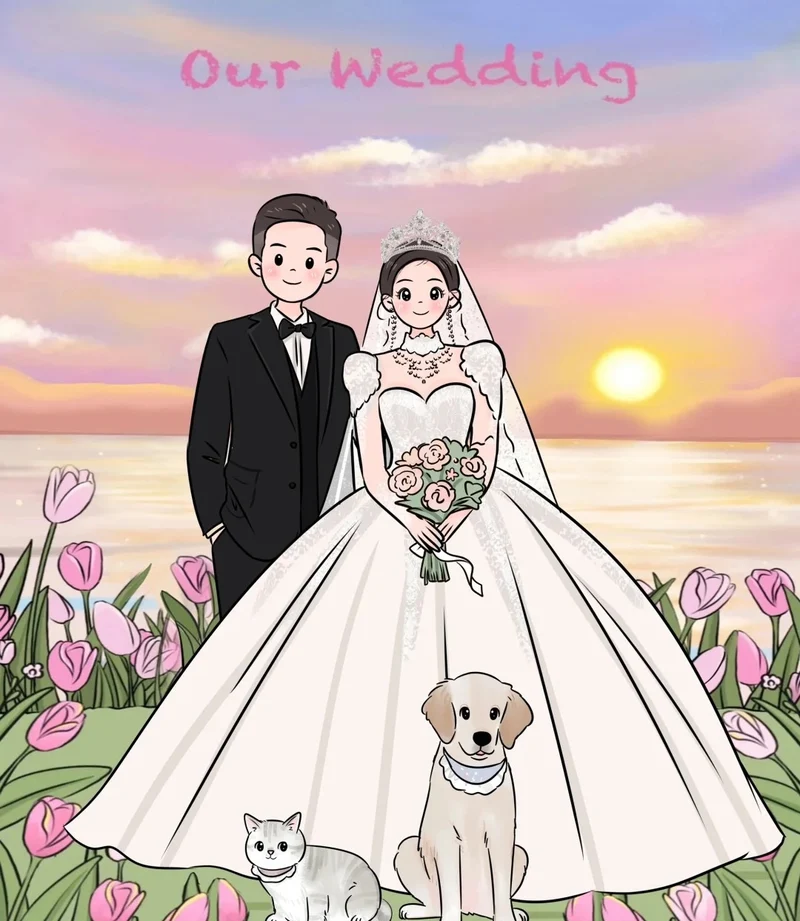ảnh cưới anime 13