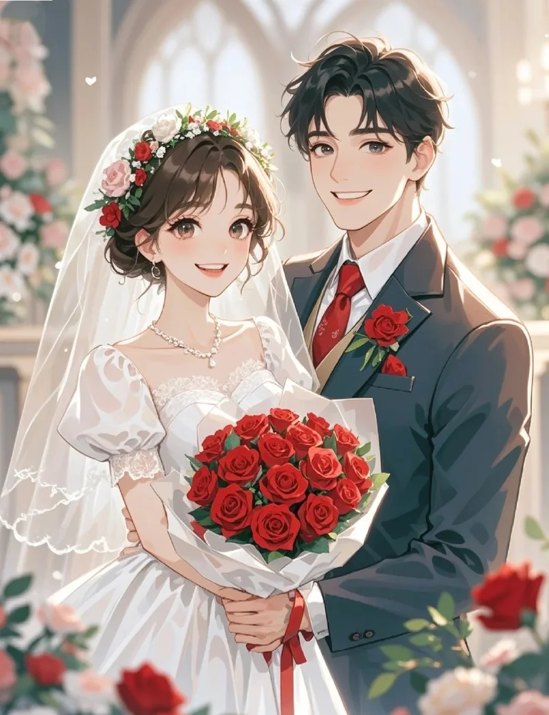 ảnh cưới anime 17
