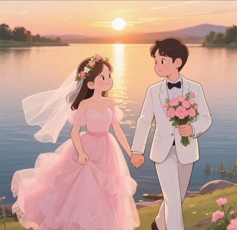 ảnh cưới anime 21