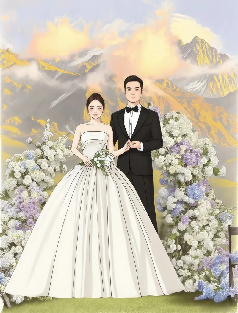ảnh cưới anime 27