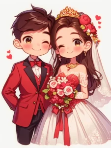 ảnh cưới anime 30