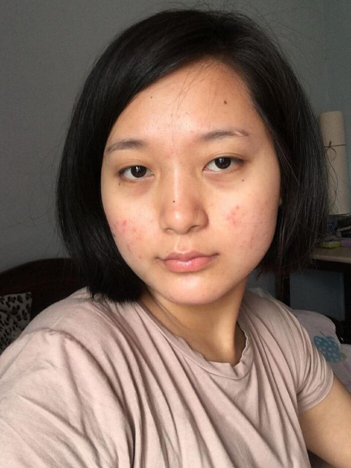 ảnh gái xấu mặt mộc không make up