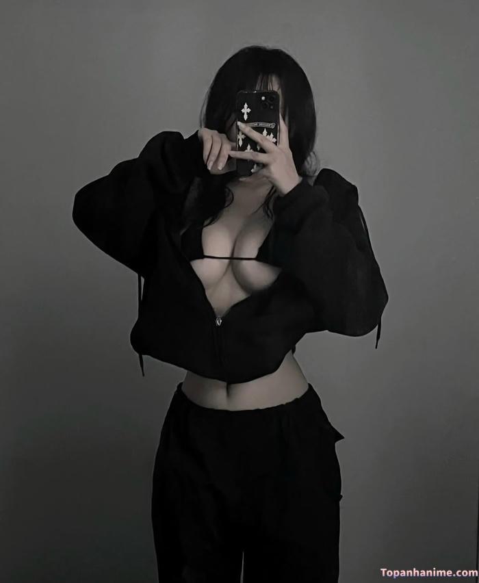 ảnh gái xinh che mặt quyến rũ