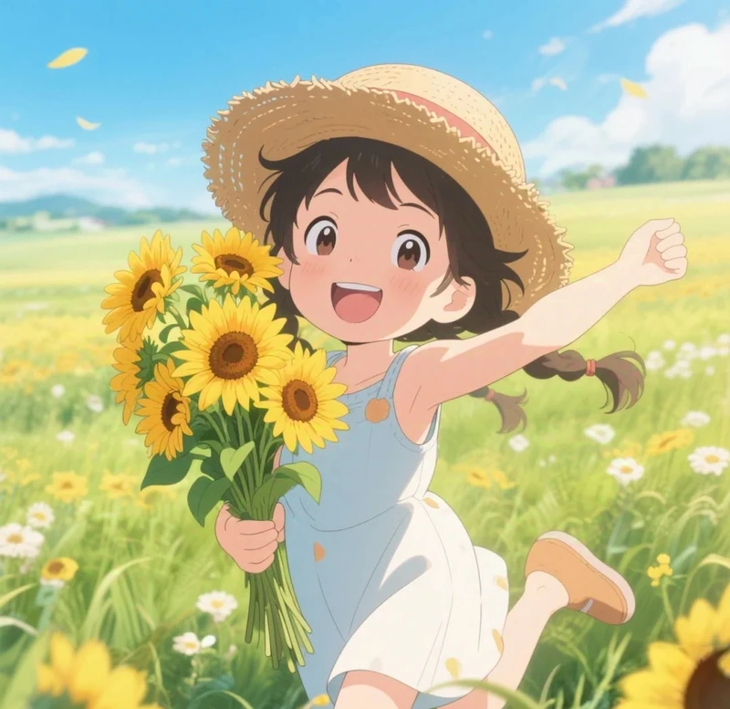 ảnh hoa hướng dương anime 11