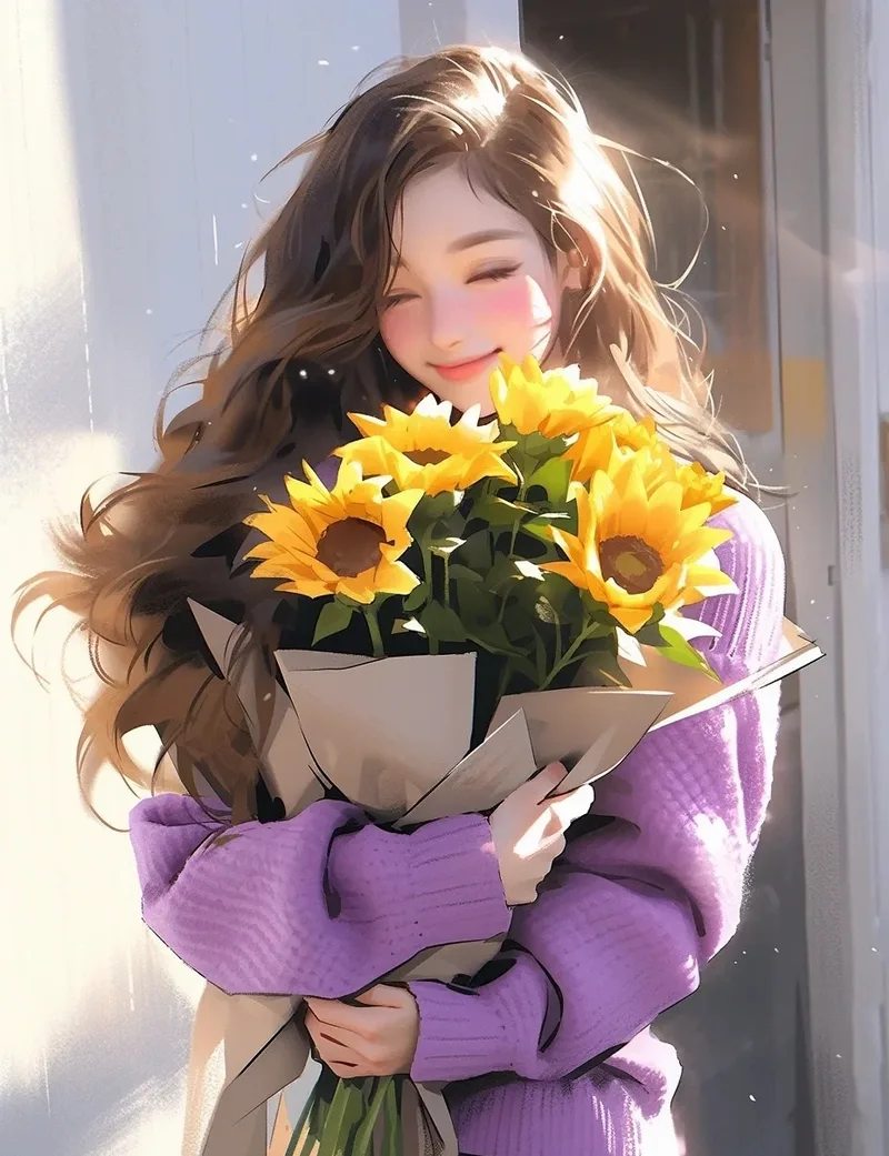 ảnh hoa hướng dương anime 6