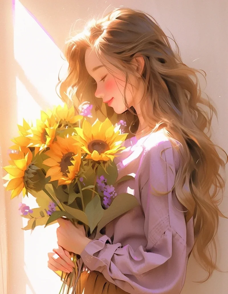 ảnh hoa hướng dương anime 7