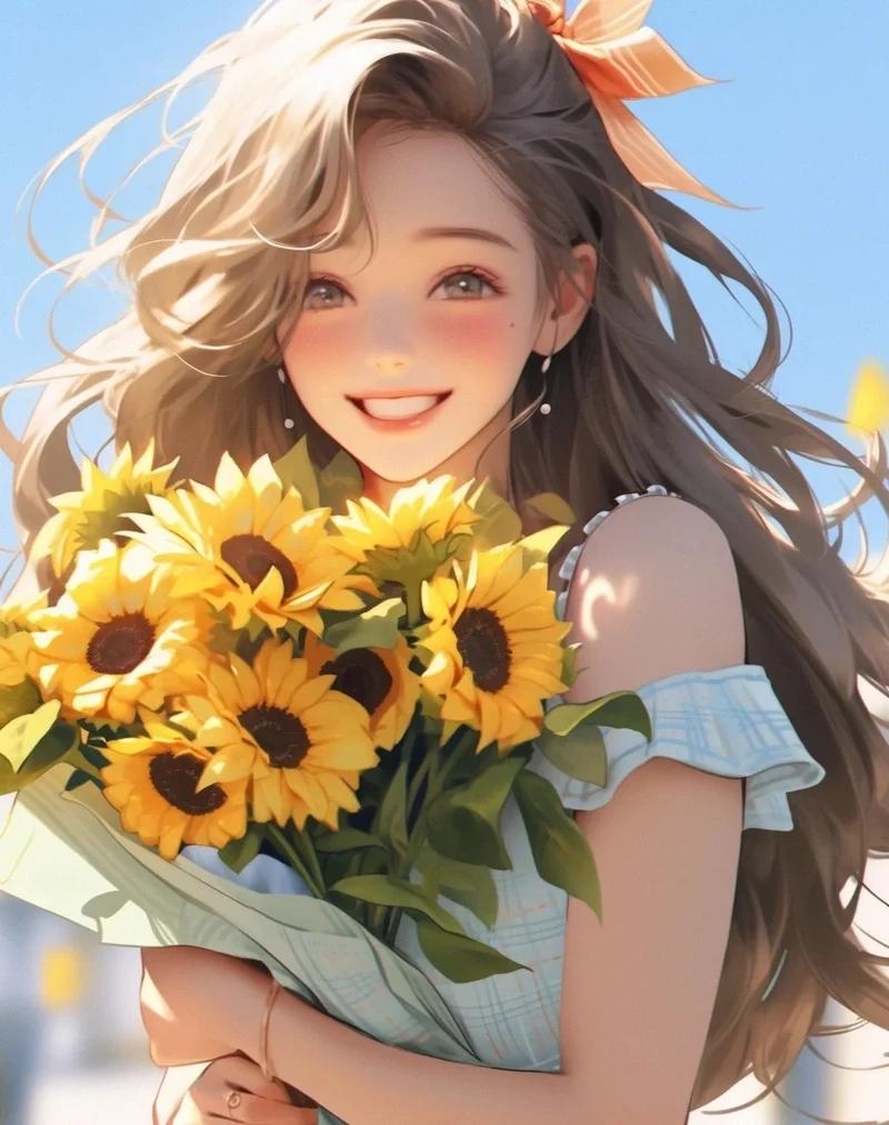 ảnh hoa hướng dương anime 9