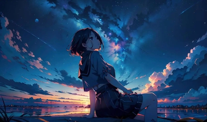 ảnh hoàng hôn anime 12