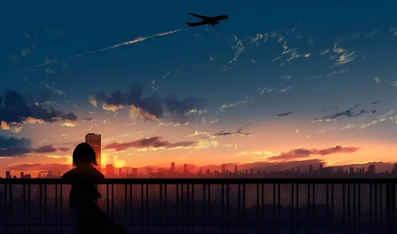 ảnh hoàng hôn anime 23
